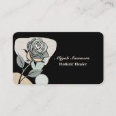 Boho Artistic Rose Meditative Business Card Visitekaartje (Voorkant)