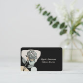 Boho Artistic Rose Meditative Business Card Visitekaartje (Staand voorkant)