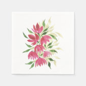 Boho Artistic Wildflowers Waterverf Servet (Voorkant)