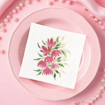 Boho Artistic Wildflowers Waterverf