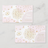 Boho Astrologie Goud Hemelpatroon Visitekaartje (Voorkant / Achterkant)