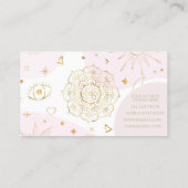 Boho Astrologie Goud Hemelpatroon Visitekaartje (Achterkant)