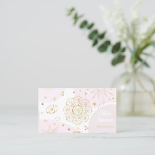 Boho Astrologie Goud Hemelpatroon Visitekaartje