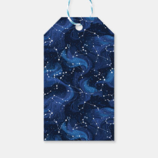 Boho Astrology Zodiac sign pattern on blue Cadeaulabel