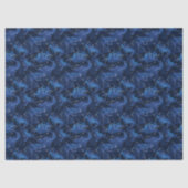 Boho Astrology Zodiac sign pattern on blue Tissuepapier (Voorkant)