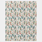 Boho Authentic Tribal Native Etnische Veren Pijl Fleece Deken (Voorkant)