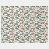 Boho Authentic Tribal Native Etnische Veren Pijl Fleece Deken (Voorkant (Horizontaal))