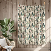 Boho Authentic Tribal Native Etnische Veren Pijl Fleece Deken