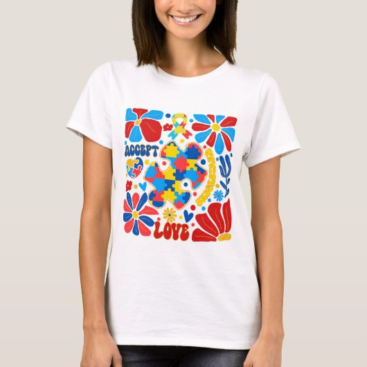 Boho Autisme Bewustzijn T-shirt (Voorkant)