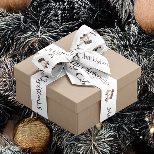 Boho auto met boom en geschenken satijnen lint