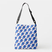 Boho auto patroon all-over-print crossbody tas (Achterkant)