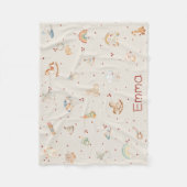Boho Autumn Baby shower Fleece Deken (Voorkant)