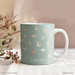 Boho Autumn Baby shower gepersonaliseerd Grote Koffiekop