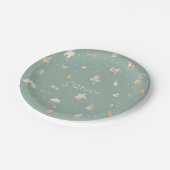 Boho Autumn Baby shower gepersonaliseerd Papieren Bordje (Gekanteld)