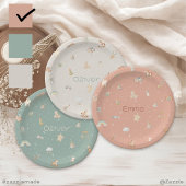 Boho Autumn Baby shower gepersonaliseerd Papieren Bordje