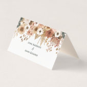 Boho Autumn Dried Flowers | Place Card Kaart (Achterkant)