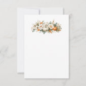 Boho Autumn Floral Arrangement Birthday Bedankkaart (Achterkant)