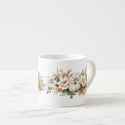 Boho Autumn Floral Arrangement Espresso Kop (Voorkant rechts)