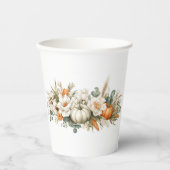Boho Autumn Floral Arrangement Paper cup Papieren Bekers (Voorkant)