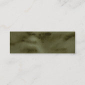 Boho Autumn Floral Bridal Registry Kaarten invoege Mini Visitekaartje (Achterkant)