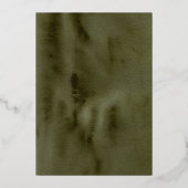 Boho Autumn Floral Lijst Wedding Folie Uitnodiging (Achterkant)