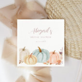 Boho Autumn Floral Pumpkin Vrijgezellenfeest Servet