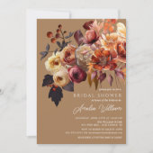 Boho Autumn Floral Vrijgezellenfeest Kaart (Voorkant)