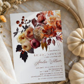 Boho Autumn Floral Vrijgezellenfeest Kaart