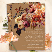 Boho Autumn Floral Vrijgezellenfeest Kaart