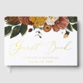Boho Autumn Floral Wedding Gastenboek (Voorkant)