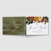 Boho Autumn Floral Wedding Gastenboek (Volledig)