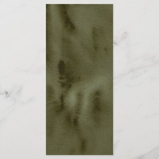 Boho Autumn Floral Wedding Menu (Achterkant)