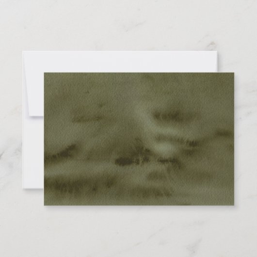 Boho Autumn Floral Wedding RSVP Kaartje (Achterkant)