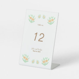 Boho Autumn Flowers Pedestal Sign Reclamebord Met Voetstuk