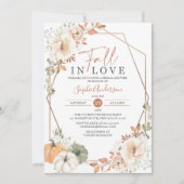 Boho Autumn Pumpkin Herfst In Love Vrijgezellenfee Kaart (Voorkant)