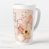 Boho Autumn Quote Latte Mok (Rechterhoek)