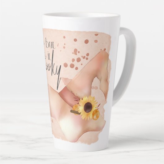 Boho Autumn Quote Latte Mok (Rechterhoek)