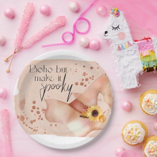 Boho Autumn Quote Papieren Bordje (Feest)