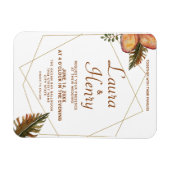 Boho Autumn verlaat geometrische huwelijksmagneet Magneet (Horizontaal)