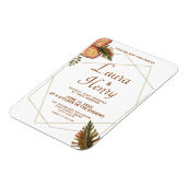 Boho Autumn verlaat geometrische huwelijksmagneet Magneet (Linkerzijde)