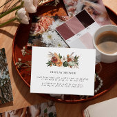 Boho Autumn | Vrijgezellenfeest Display Douche Informatiekaartje