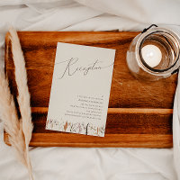 Boho Autumn Wildflower | Beige bruiloft receptie