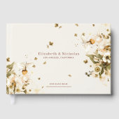Boho Autumn Wildflower | Botanische bruiloft Gastenboek (Voorkant)