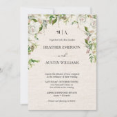 Boho Autumn Wildflower | Botanische bruiloft Kaart (Voorkant)