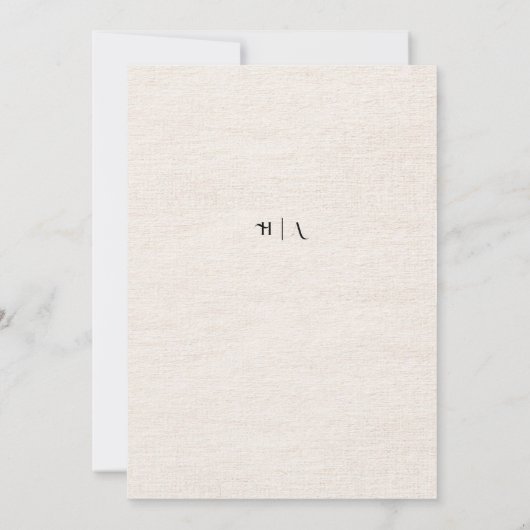 Boho Autumn Wildflower | Botanische bruiloft Kaart (Achterkant)