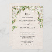 Boho Autumn Wildflower | Botanische bruiloft Kaart (Voorkant / Achterkant)