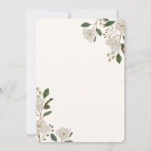 Boho Autumn Wildflower | Botanische bruiloft uitno Kaart (Achterkant)