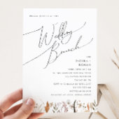 Boho Autumn Wildflower | Bruiloft brunch Kaart