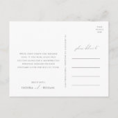 Boho Autumn Wildflower | Bruiloft dank u Briefkaart (Achterkant)