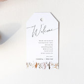 Boho Autumn Wildflower | Bruiloft Welkom Cadeaulabel